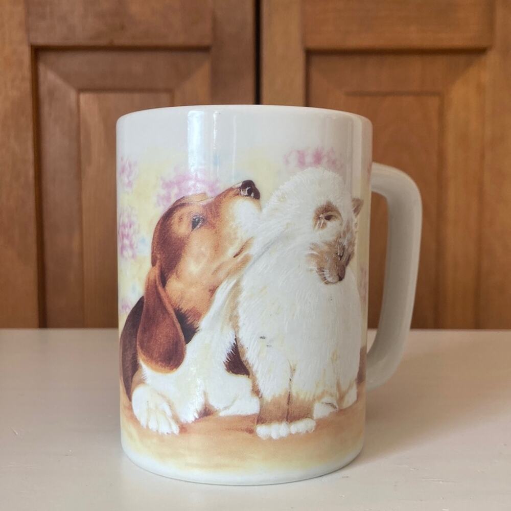 Vintage Otagiri Marilee Carroll Beagle & Kitty Mug
